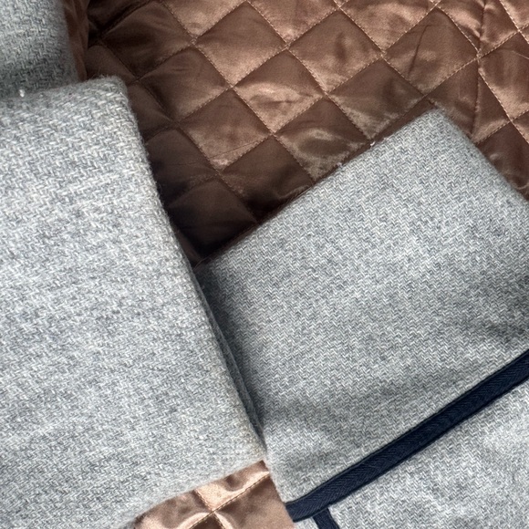 J Crew Summit Parka Italian Stadium Wool faux  Fur Trim - Picture 8 of 8